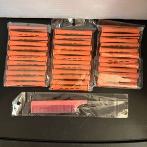 Willbond 36 piece Cold Wave Rod Hair Rollers Perm Rods 0.51 in Pink w Comb